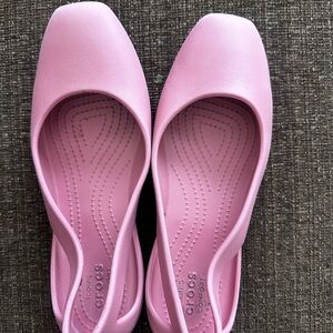 CROCS Women's Pink Slingback Flats